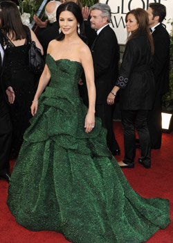 Green dresses fashion trend at 2011 Golden Globes