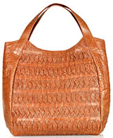 Nancy Gonzalez Woven Crocodile Shoulder Bag