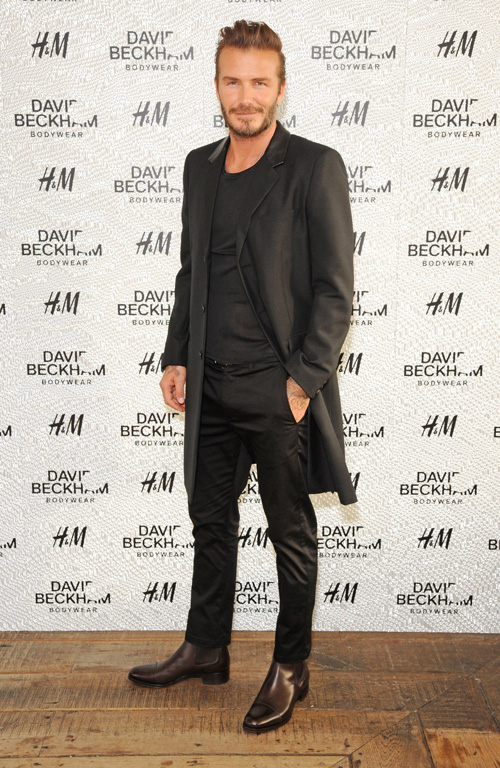 David Beckham and H&M celebrate the launch of debut swimwear collection in London