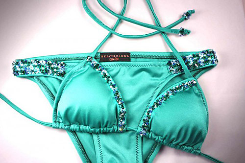 BeachCandy swimwear line studded with Swarovski crystals