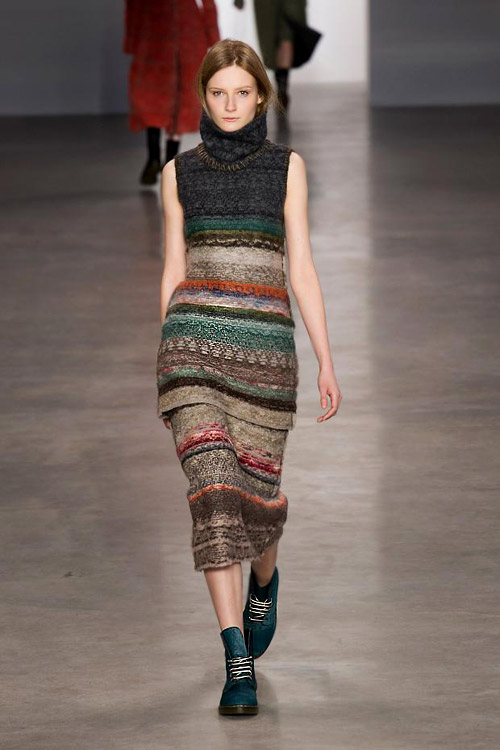 Sweater dresses and coziness for Fall-Winter 2014/2015 by Calvin Klein