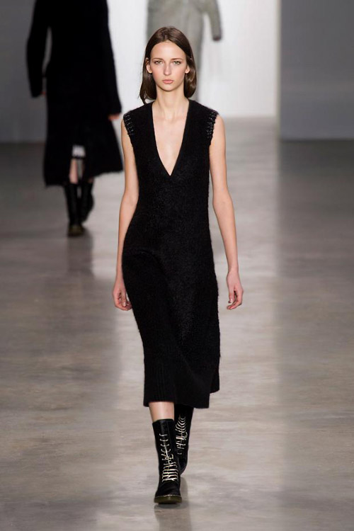 Sweater dresses and coziness for Fall-Winter 2014/2015 by Calvin Klein