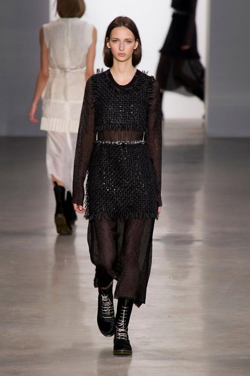 Sweater dresses and coziness for Fall-Winter 2014/2015 by Calvin Klein