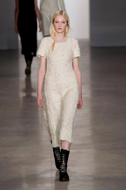 Sweater dresses and coziness for Fall-Winter 2014/2015 by Calvin Klein