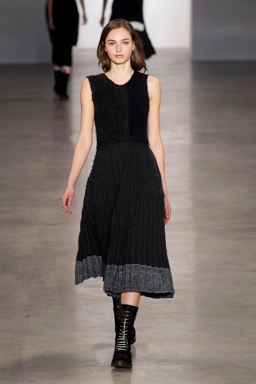 Sweater dresses and coziness for Fall-Winter 2014/2015 by Calvin Klein