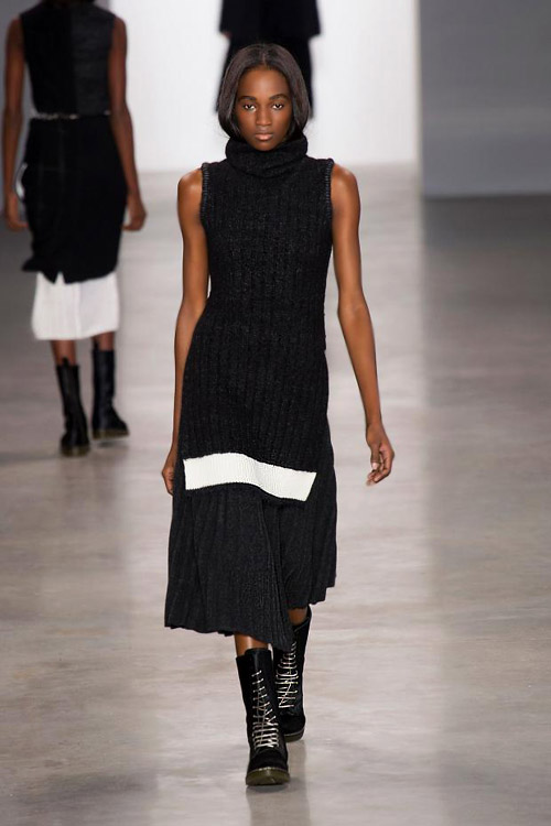 Sweater dresses and coziness for Fall-Winter 2014/2015 by Calvin Klein