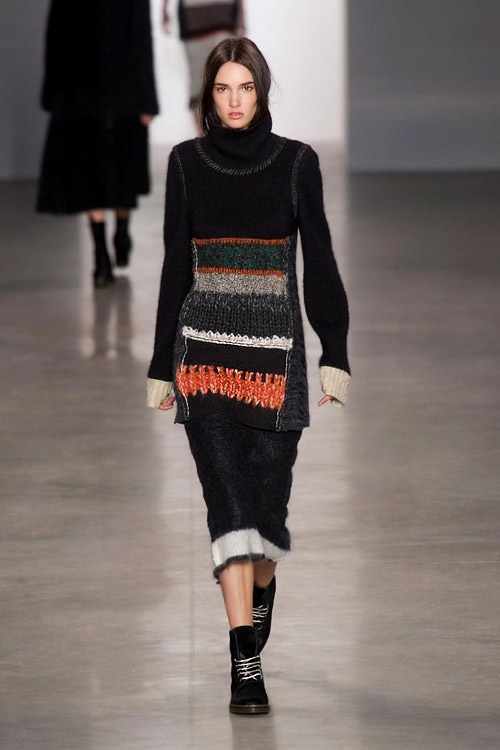 Sweater dresses and coziness for Fall-Winter 2014/2015 by Calvin Klein