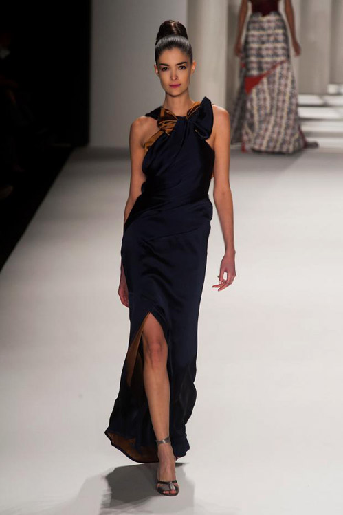 Elegance and style during the MBFW in Carolina Herrera Fall-Winter 2014/2015 collection