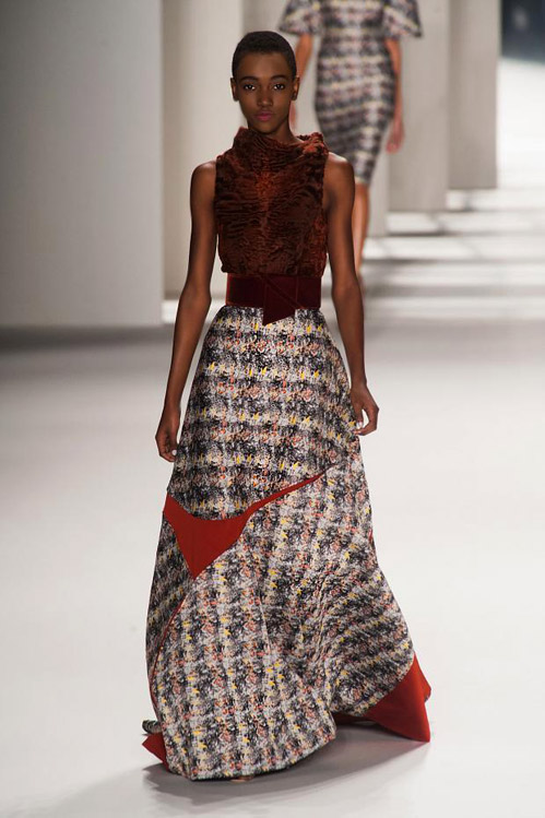 Elegance and style during the MBFW in Carolina Herrera Fall-Winter 2014/2015 collection