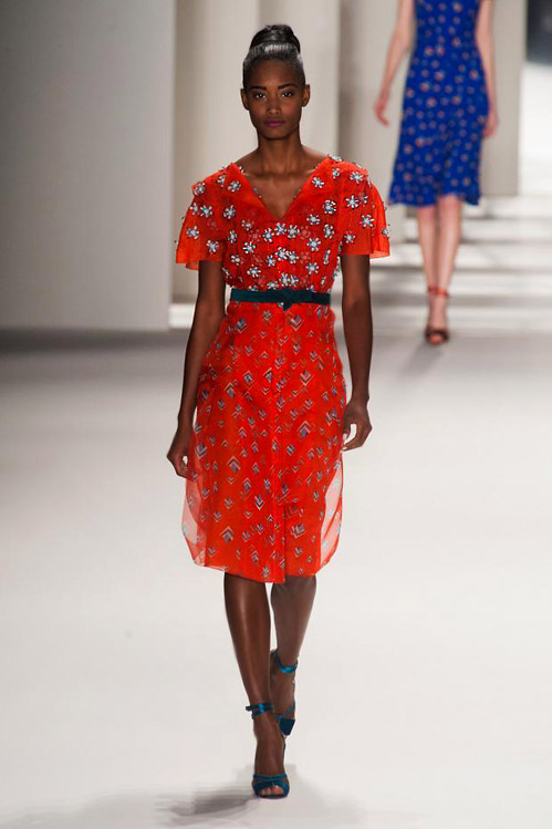 Elegance and style during the MBFW in Carolina Herrera Fall-Winter 2014/2015 collection