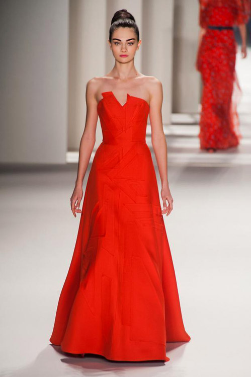 Elegance and style during the MBFW in Carolina Herrera Fall-Winter 2014/2015 collection