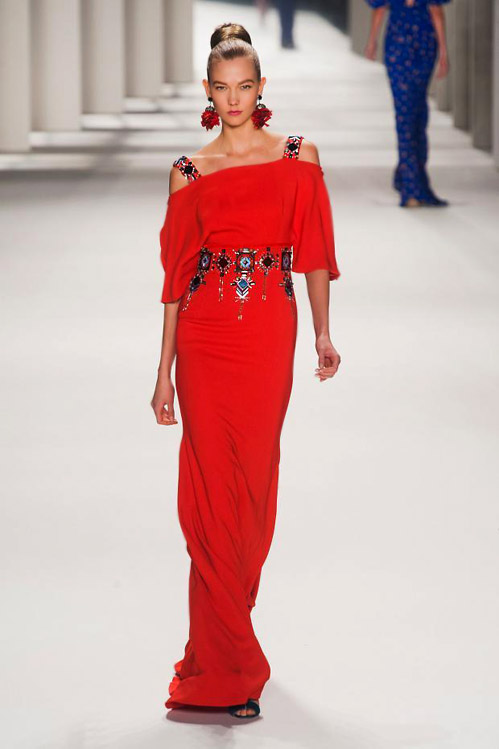 Elegance and style during the MBFW in Carolina Herrera Fall-Winter 2014/2015 collection