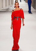 Elegance and style during the MBFW in Carolina Herrera Fall-Winter 2014/2015 collection