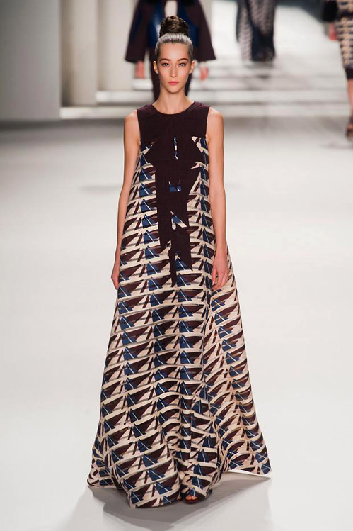 Elegance and style during the MBFW in Carolina Herrera Fall-Winter 2014/2015 collection