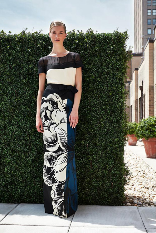 Prints and seasonless in Carolina Herrera Resort 2014 collection