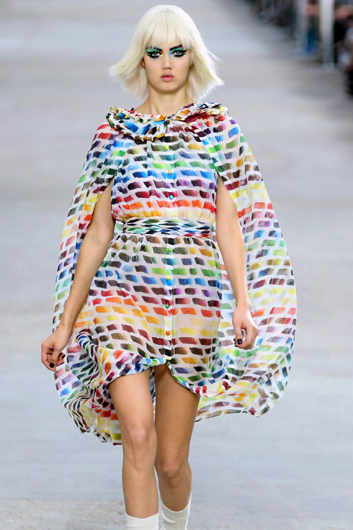 Hugely Documented Spring 2014 Chanel by Karl Lagerfeld Rainbow Print & –  Shrimpton Couture