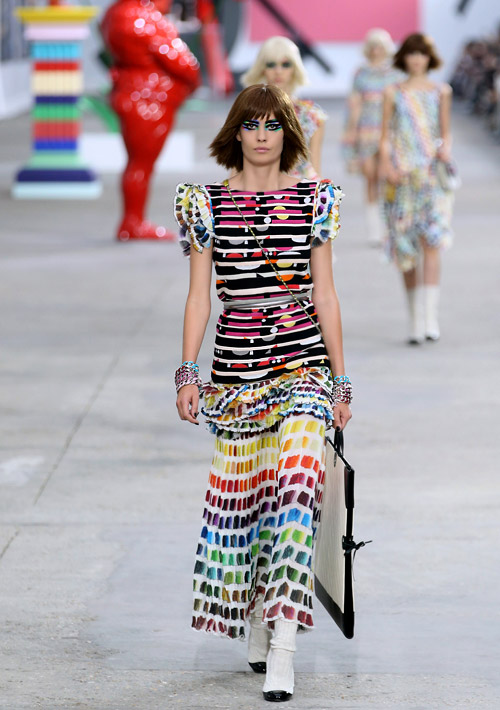 Hugely Documented Spring 2014 Chanel by Karl Lagerfeld Rainbow Print & –  Shrimpton Couture