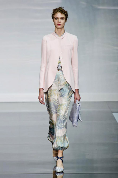 'Water Lilies' by Emporio Armani for Spring-Summer 2014