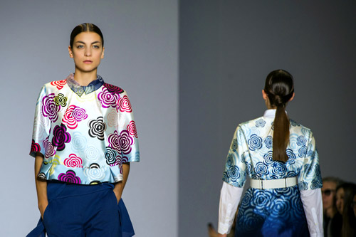 Lie Sang-Bong Spring-Summer 2014 collection during the Paris Fashion Week