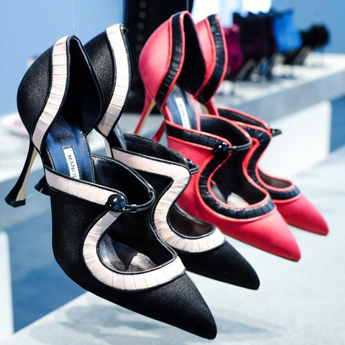 Colorful luxury footwear by Manolo Blahnik for Fall-Winter 2014/2015