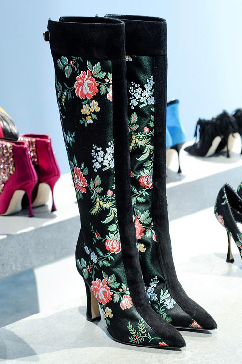 Colorful luxury footwear by Manolo Blahnik for Fall-Winter 2014/2015