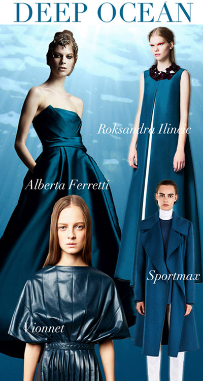 Women's Key Fashion Colors Pre-Fall 2014 from Trend Council