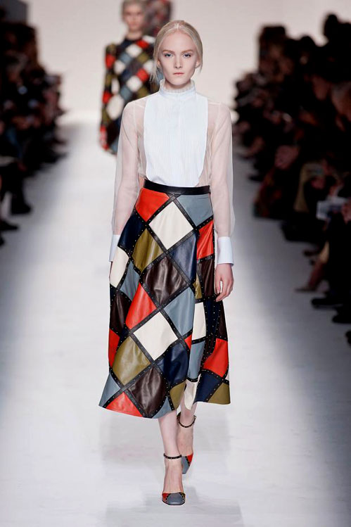 Colors, dots and lace in Valentino Fall-Winter 2014/2015 collection