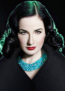  Dita Von Teese does Genlux Magazine Fall 2010 Green photoshoot 