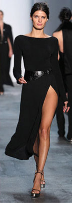Thigh high splits - one of the New York Fashion Week Fall 2011 trends  