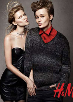 H&M Holiday 2010 campaign featuring Liya Kebede, Waris Dirie, Stella Tennant and more