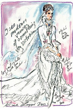 Kate Middleton's wedding dress sketched by world famous designers