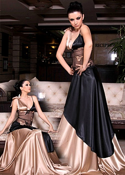 Antonina shot photo session with the dresses of Jana Kosheva