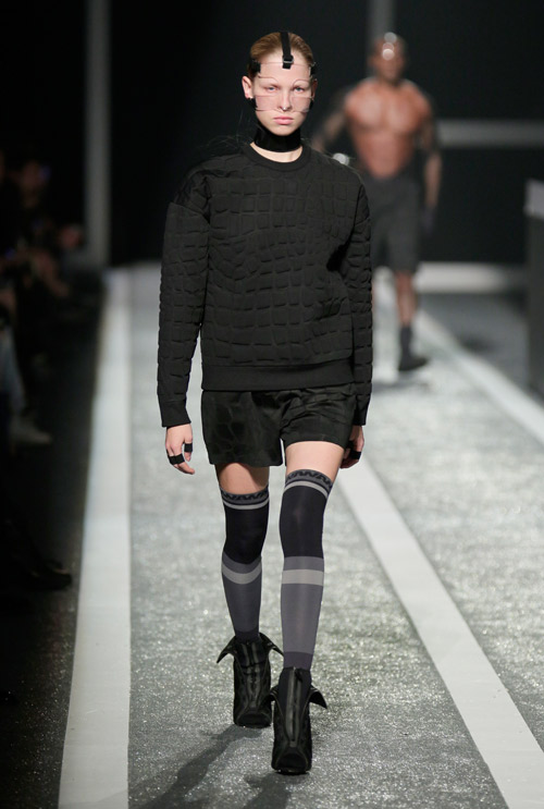 The Alexander Wang x H&M collection debuts on the runway in New York 