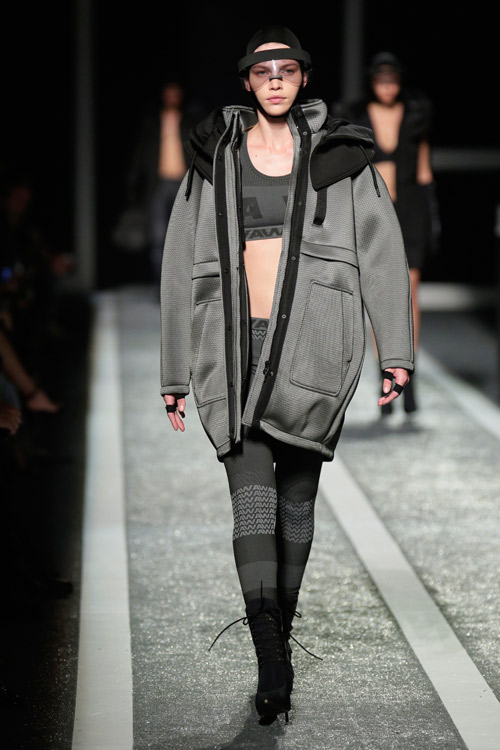 The Alexander Wang x H&M collection debuts on the runway in New York 