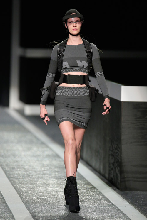 The Alexander Wang x H&M collection debuts on the runway in New York 