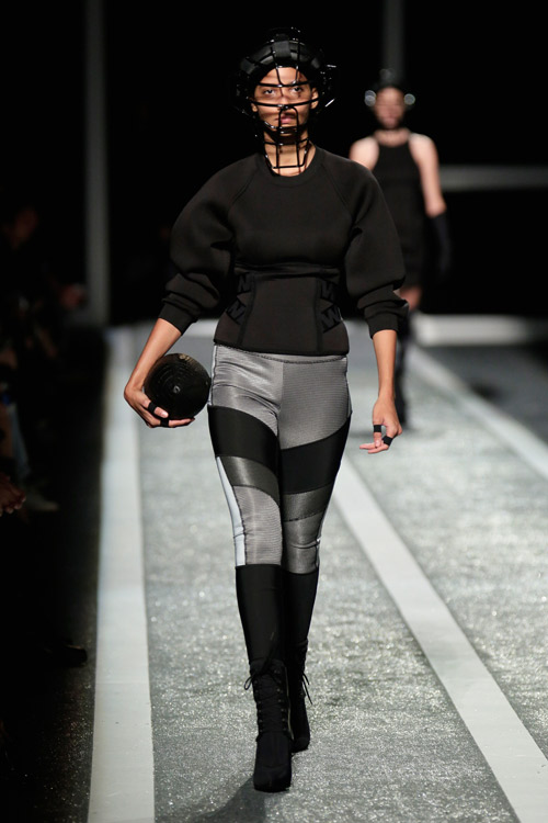 The Alexander Wang x H&M collection debuts on the runway in New York 