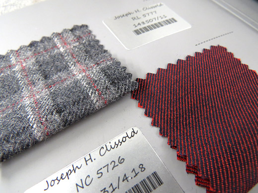 Joseph H. Clissold offers fine British wool cloth - Autumn-Winter 2015/2016 collection