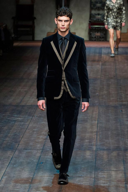 Men's suits: Dolce&Gabbana Winter 2015