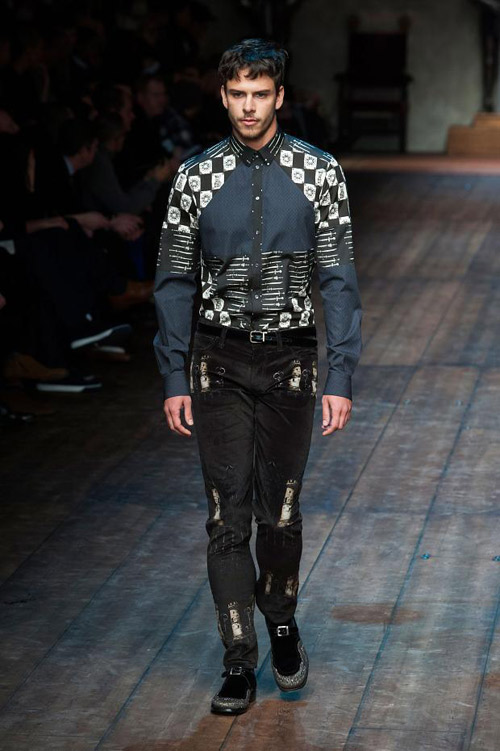 Men's suits: Dolce&Gabbana Winter 2015