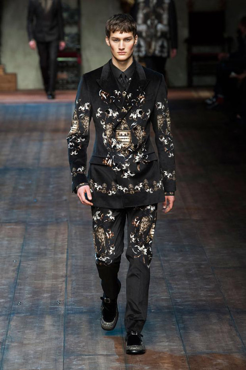 Men's suits: Dolce&Gabbana Winter 2015