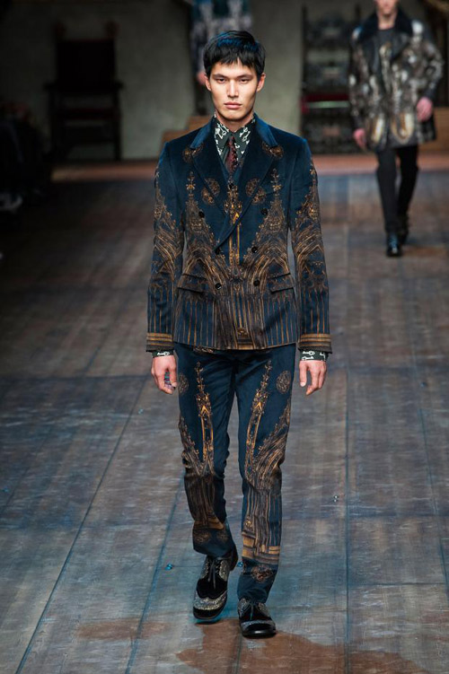 Men's suits: Dolce&Gabbana Winter 2015