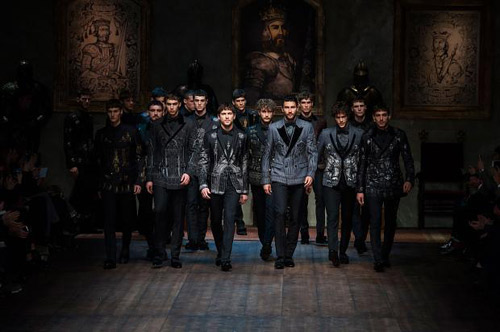 Men's suits: Dolce&Gabbana Winter 2015