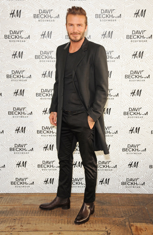 David Beckham and H&M celebrate the launch of debut swimwear collection ...