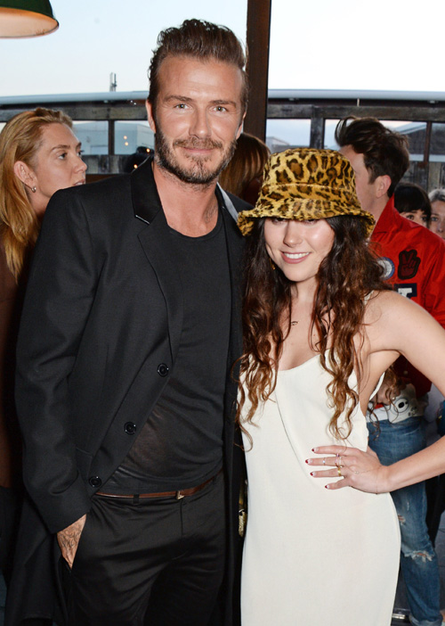 David Beckham and H&M celebrate the launch of debut swimwear collection in London