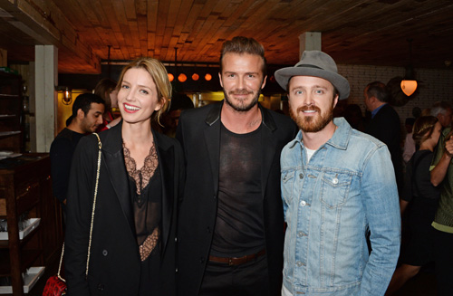 David Beckham Attends H&M Swimwear Launch at Shoreditch House