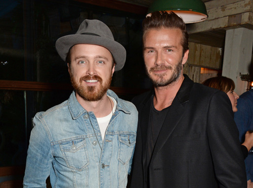 David Beckham and H&M celebrate the launch of debut swimwear collection in London