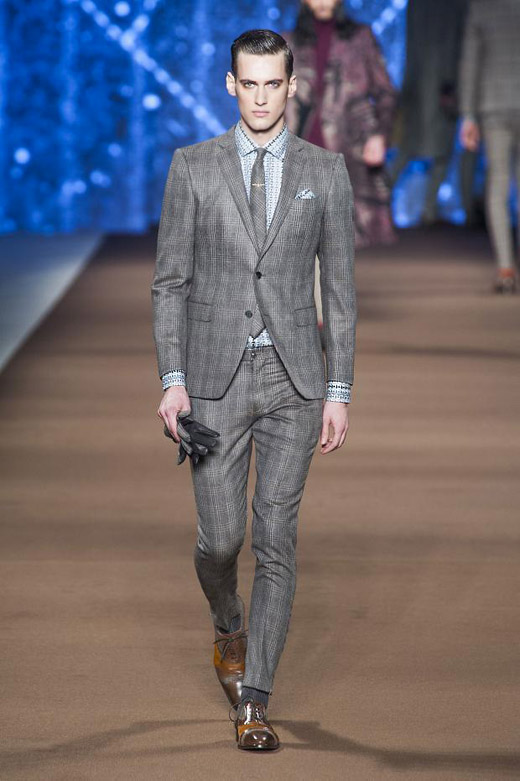 Men's fashion: Colorful Checks and Paisley print for Fall-Winter 2014/2015 by Etro