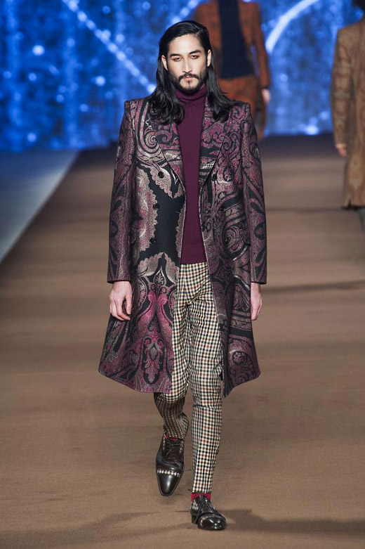 Men's fashion: Colorful Checks and Paisley print for Fall-Winter 2014/2015 by Etro