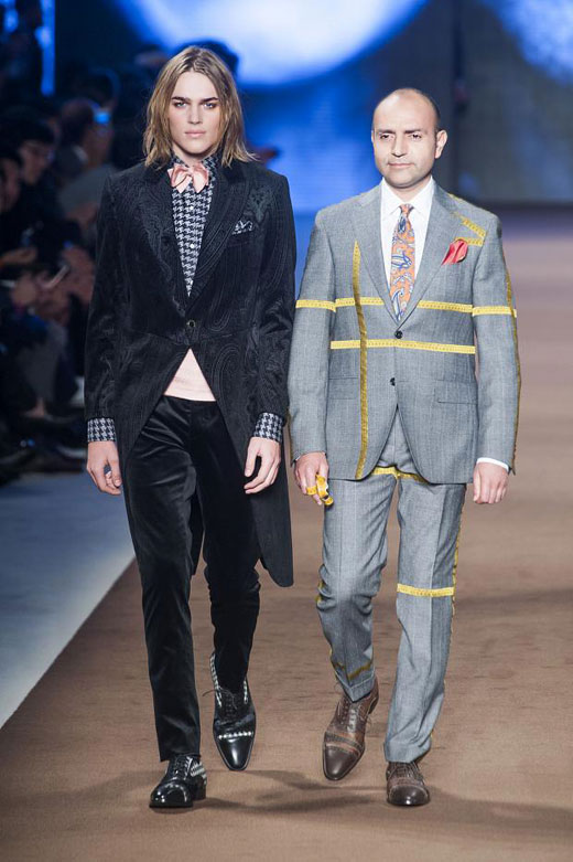 Men's fashion: Colorful Checks and Paisley print for Fall-Winter 2014/2015 by Etro