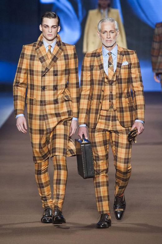 Men's fashion: Colorful Checks and Paisley print for Fall-Winter 2014/2015 by Etro